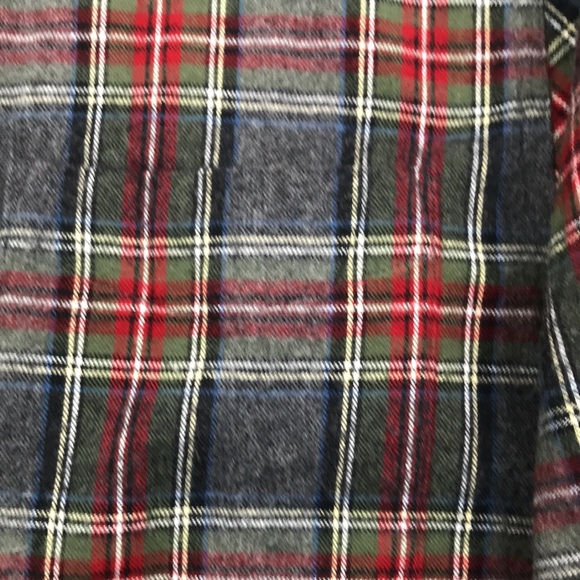 L.L. Bean Red & Gray Plaid Flannel Size M - Picture 4 of 7